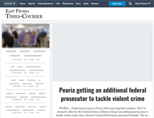 Tablet Screenshot of eastpeoriatimescourier.com